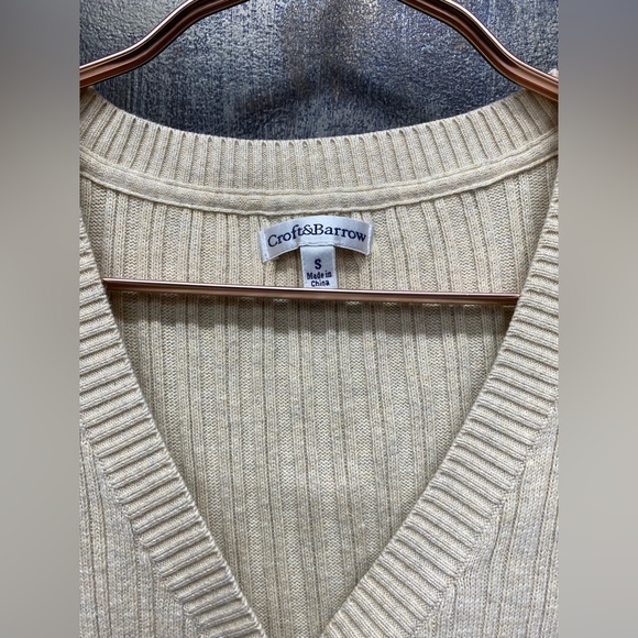 4/$20✨ CROFT & BARROW Cardigan/cover up top !! - Picture 4 of 11